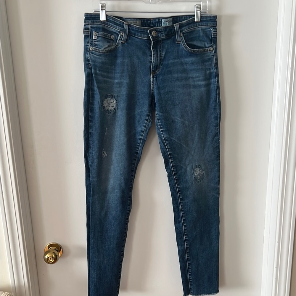 Ag Adriano Goldschmied “The Legging-Super Skinny Jeans” vintage feel blue jeans